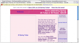 proflowers email preview